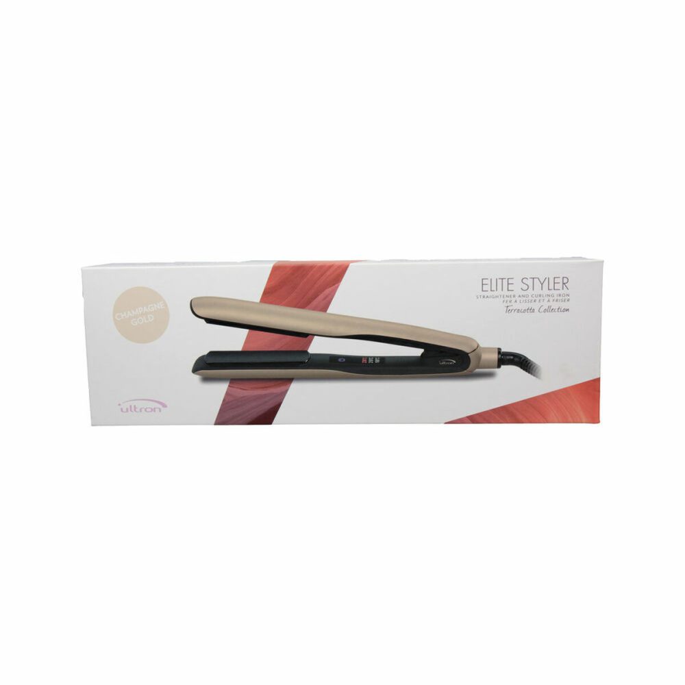Ferro de Cabelo Sinelco Ultron Elite Styler Champagne Gold