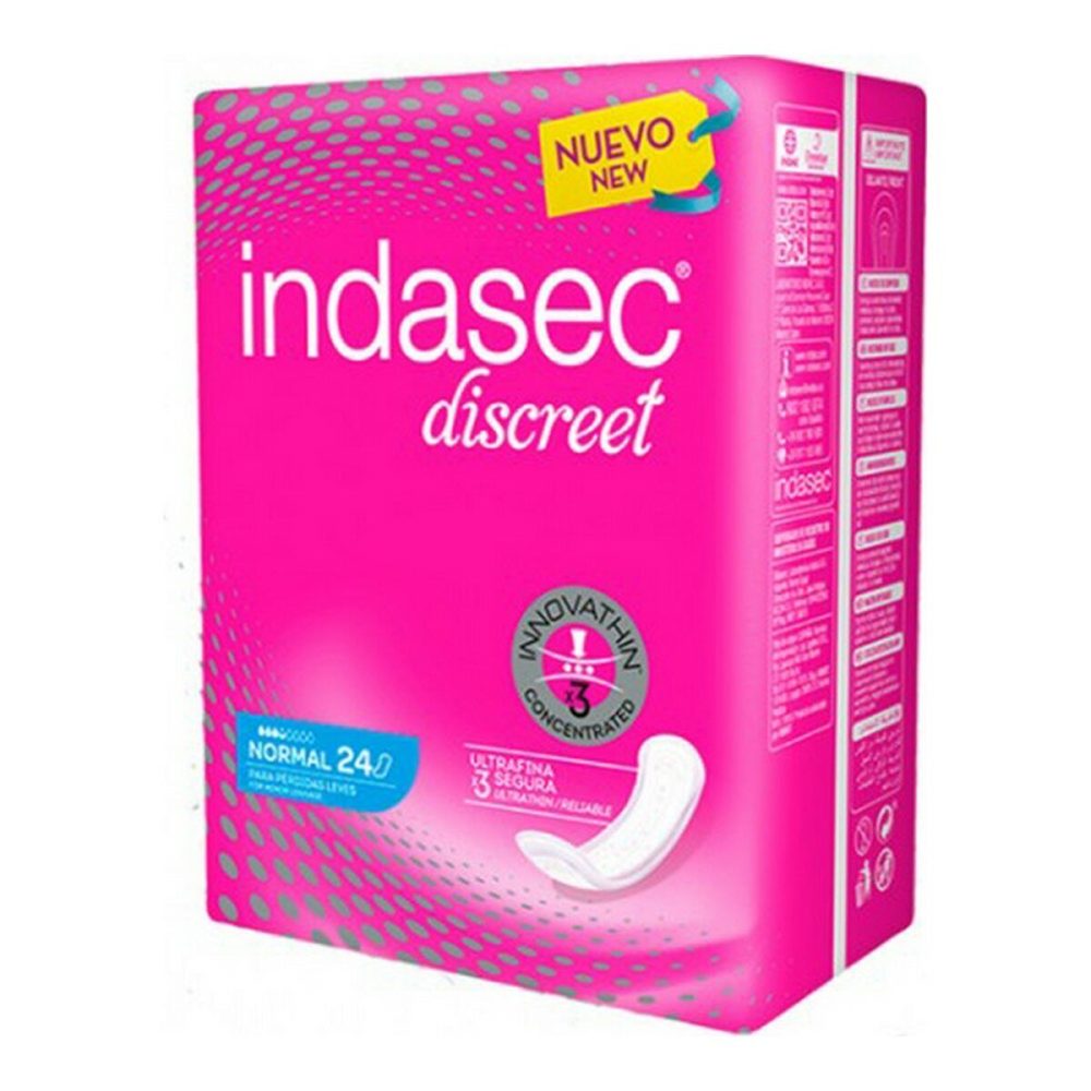 Pensos Higiénicos Normais Indasec Discreet (24 uds)
