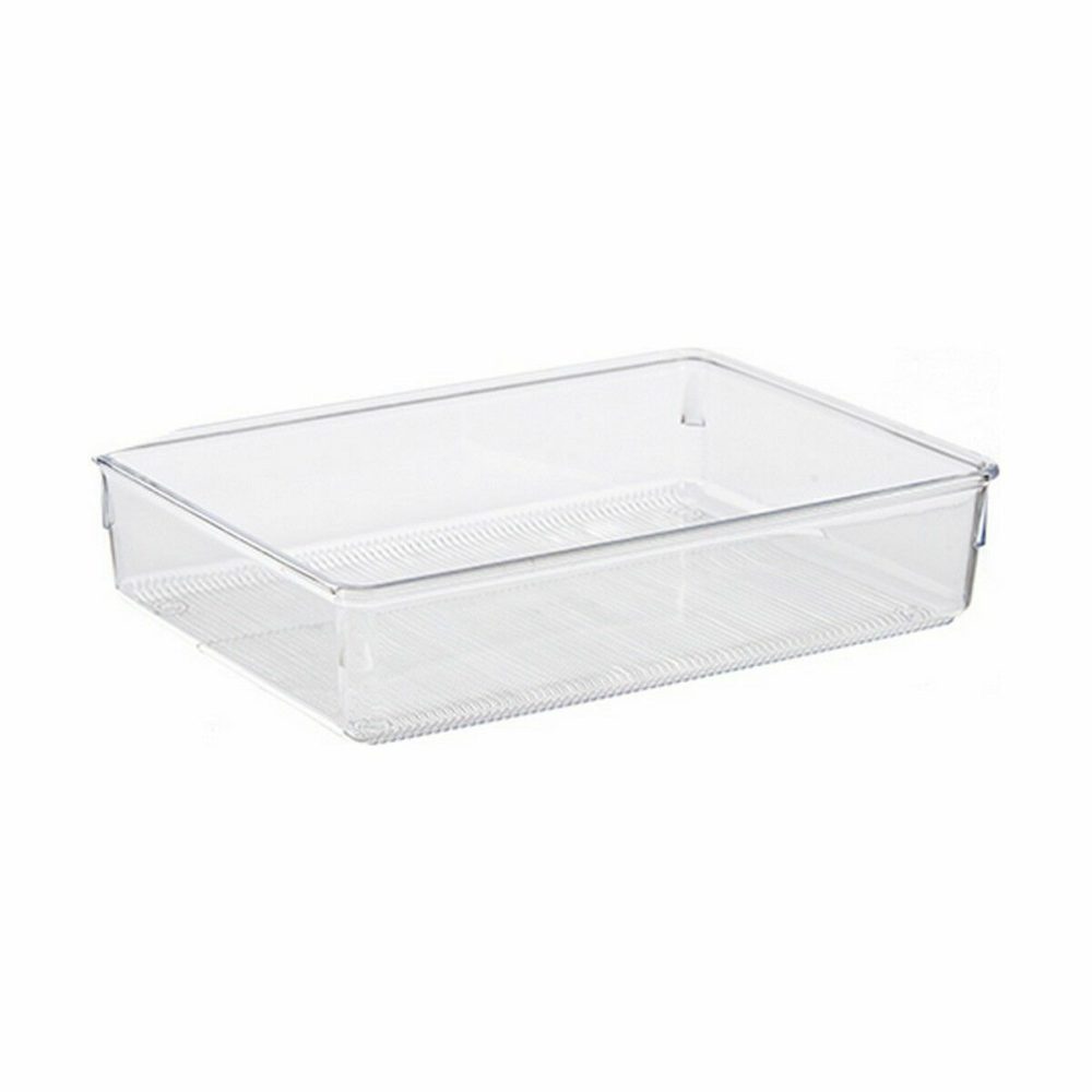 Organizador de Gavetas Multiusos Transparente Plástico 24 x 5,5 x 15,8 cm (36 Unidades) - Image 3