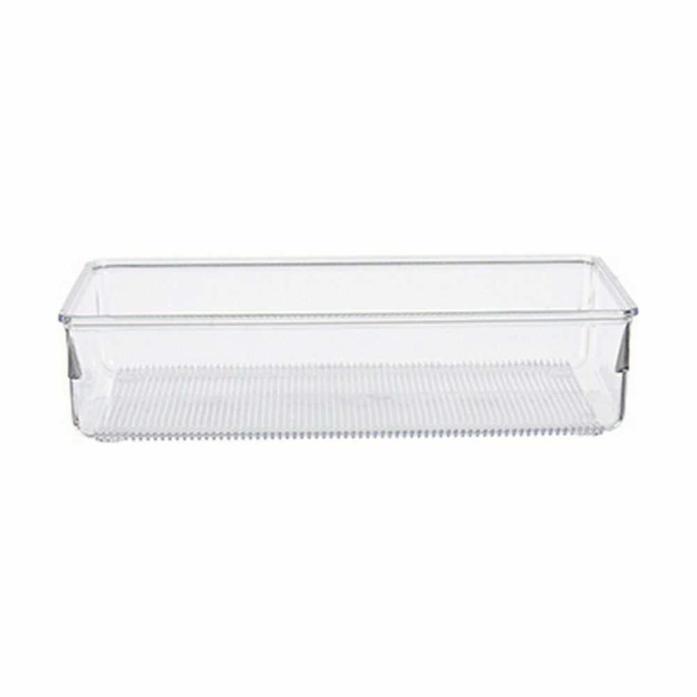 Organizador de Gavetas Multiusos Transparente Plástico 24 x 5,5 x 15,8 cm (36 Unidades) - Image 2